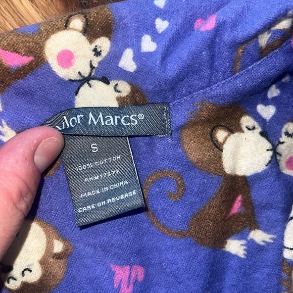 Taylor Marc’s Monkey Printed PJ Set Size Small - Picture 3 of 9